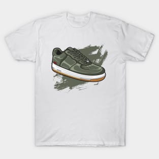 Force Olive Retro Sneaker T-Shirt